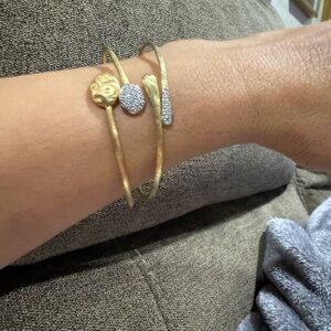 Stunning Marco Bicego 'Lucia' Diamond 18K Gold Bangle